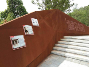 东方耐候钢挡土墙